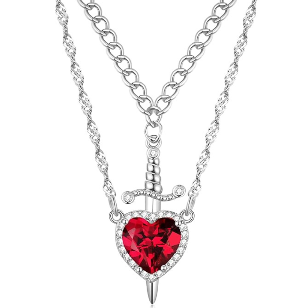 Collar Corazón y Espada