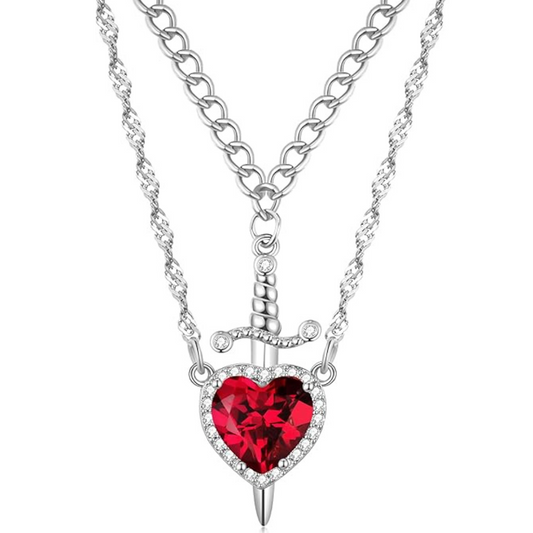 Collar Corazón y Espada